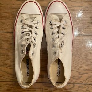 White low top Converse